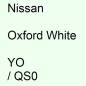 Preview: Nissan, Oxford White, YO / QS0.